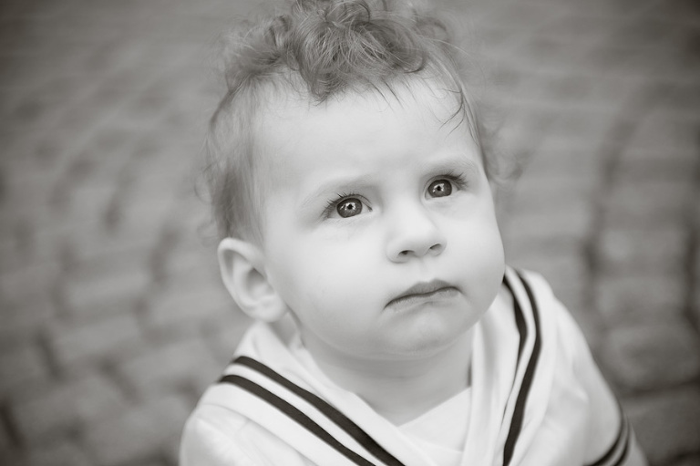 baby in sailor outfit