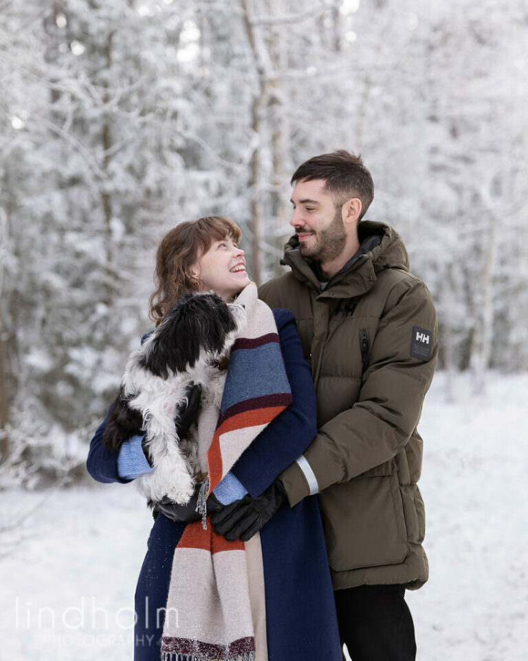 utomhus familjefotografering vinter stockholm