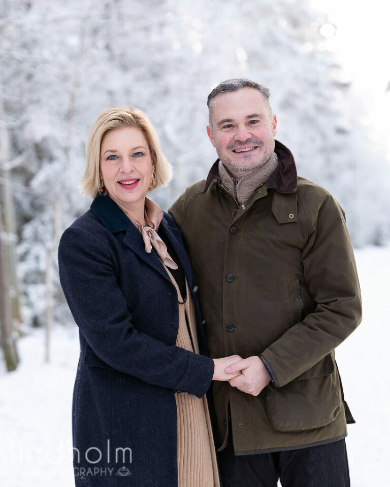 utomhus familjefotografering vinter stockholm