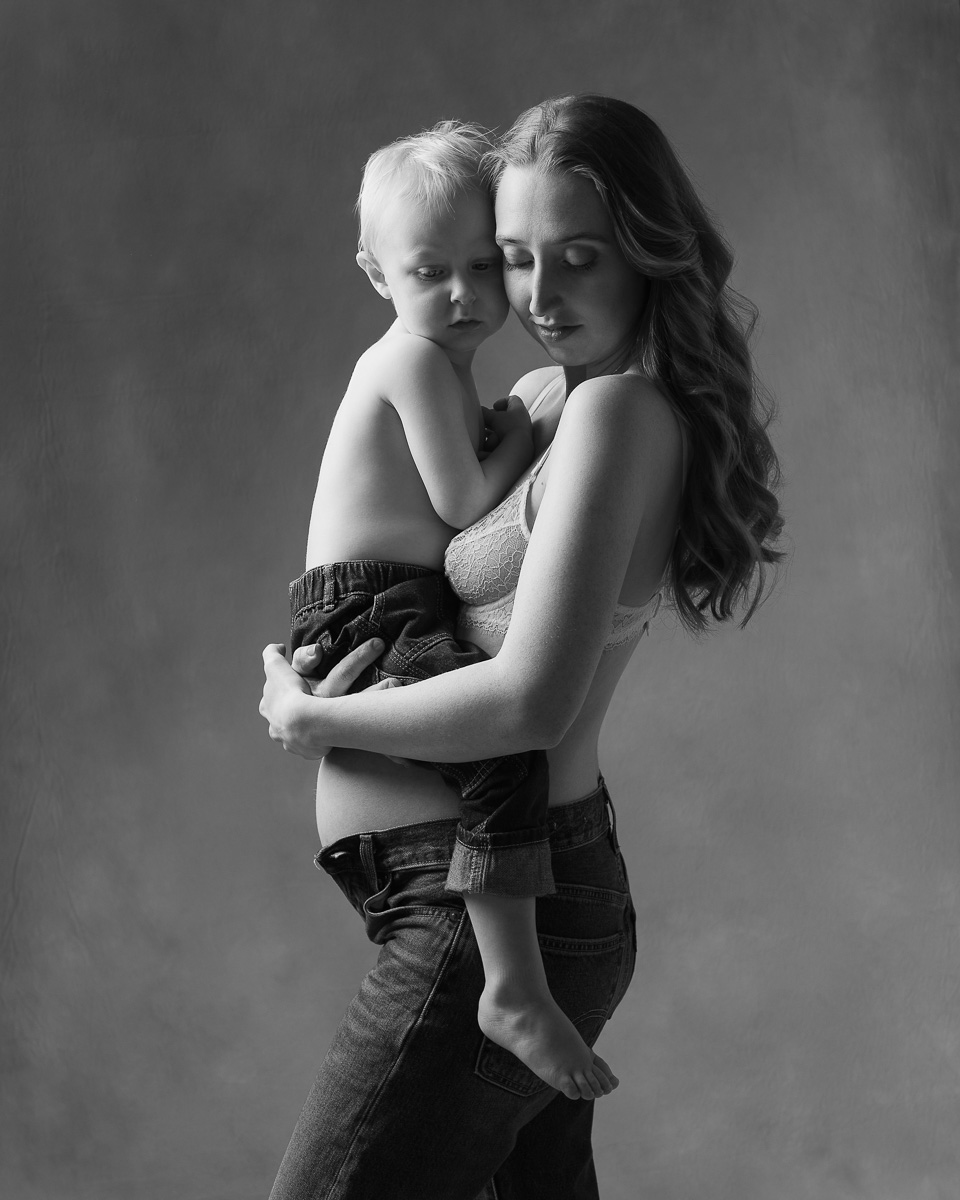 Gravidfoto mes syskon